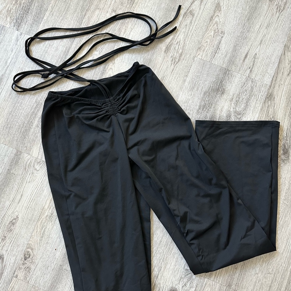 Tie Up Low Waisted Yoga Pants